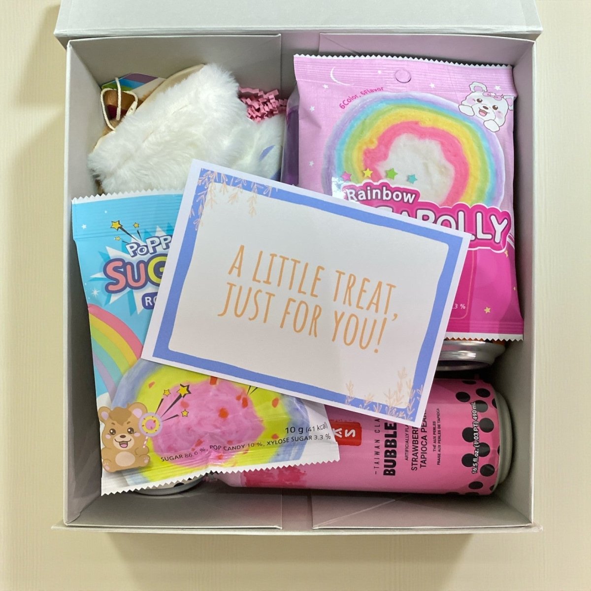 Bubble Tea Lover Gift Hamper – 4 Bubble Teas & Kawaii Boba Plush Hot Water Bottle | Birthday Treat Box - Xihaha Oriental Food & Gifts