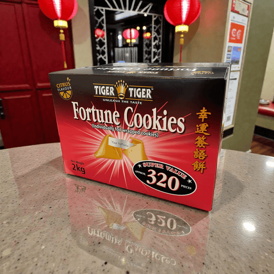 Colourful Wrap Chinese New Year Fortune Cookies 2kg | Citrus Flavour | Approx. 320 Individually Wrapped - Xihaha Oriental Food & Gifts