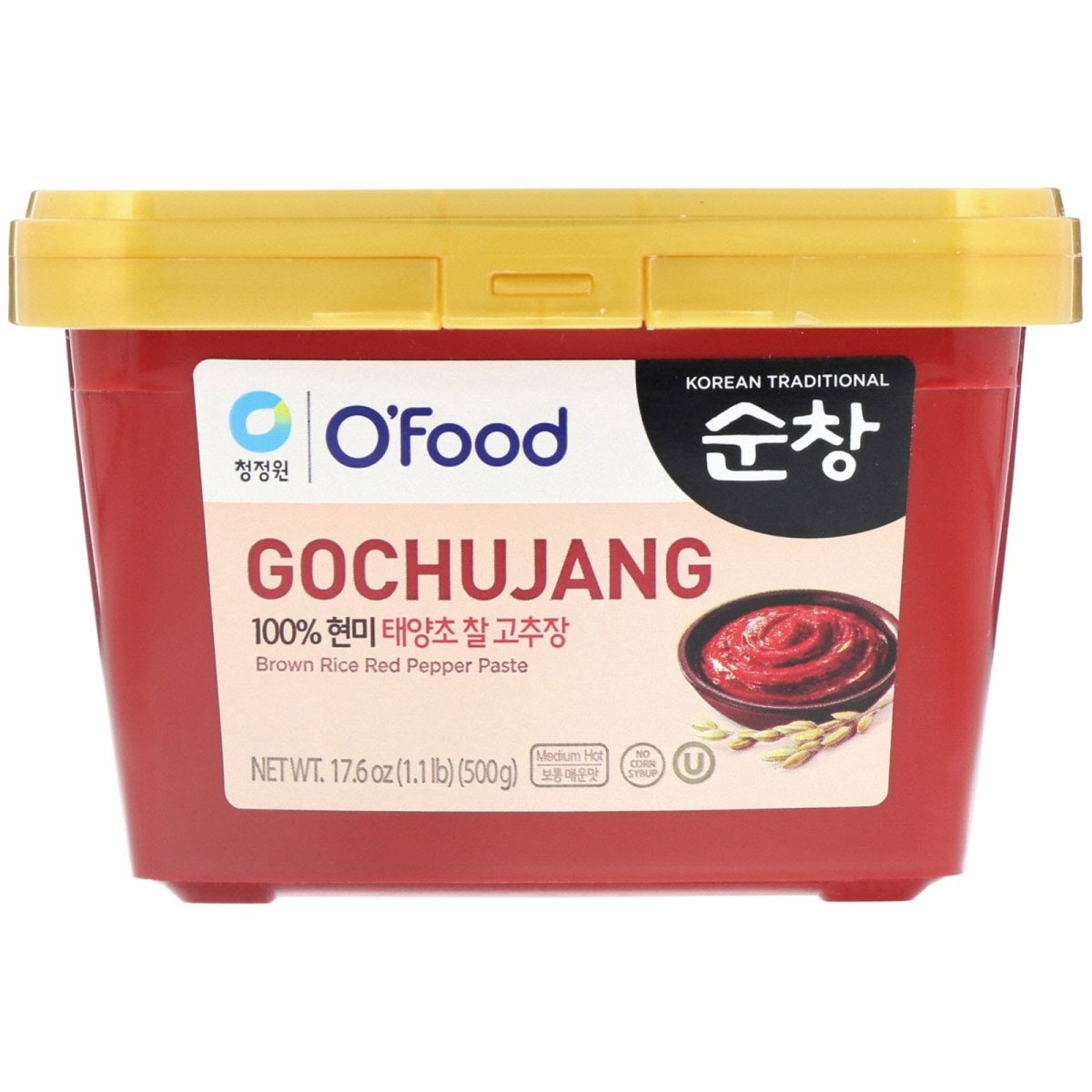 Daesang Ofood Gochujang Red Hot Pepper Paste (Medium Hot) 500g - Xihaha Oriental Food & Gifts