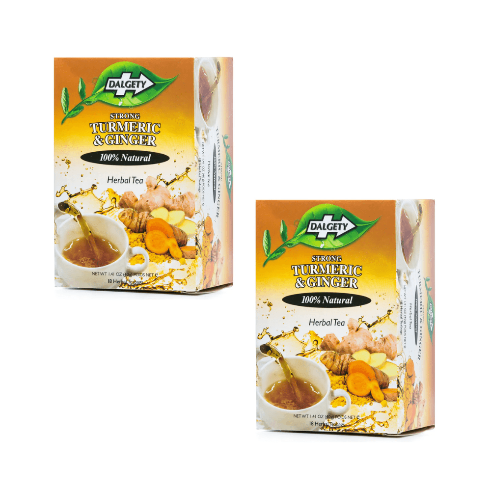 Dalgety Strong Turmeric & Ginger Herbal Tea 18 - Count (Pack of 2) - Xihaha Limited