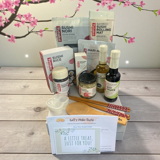 DIY Sushi Making Kit Gift Set Japanese Rice Nori Rolling Mat Complete Meal Box - Xihaha Oriental Food & Gifts