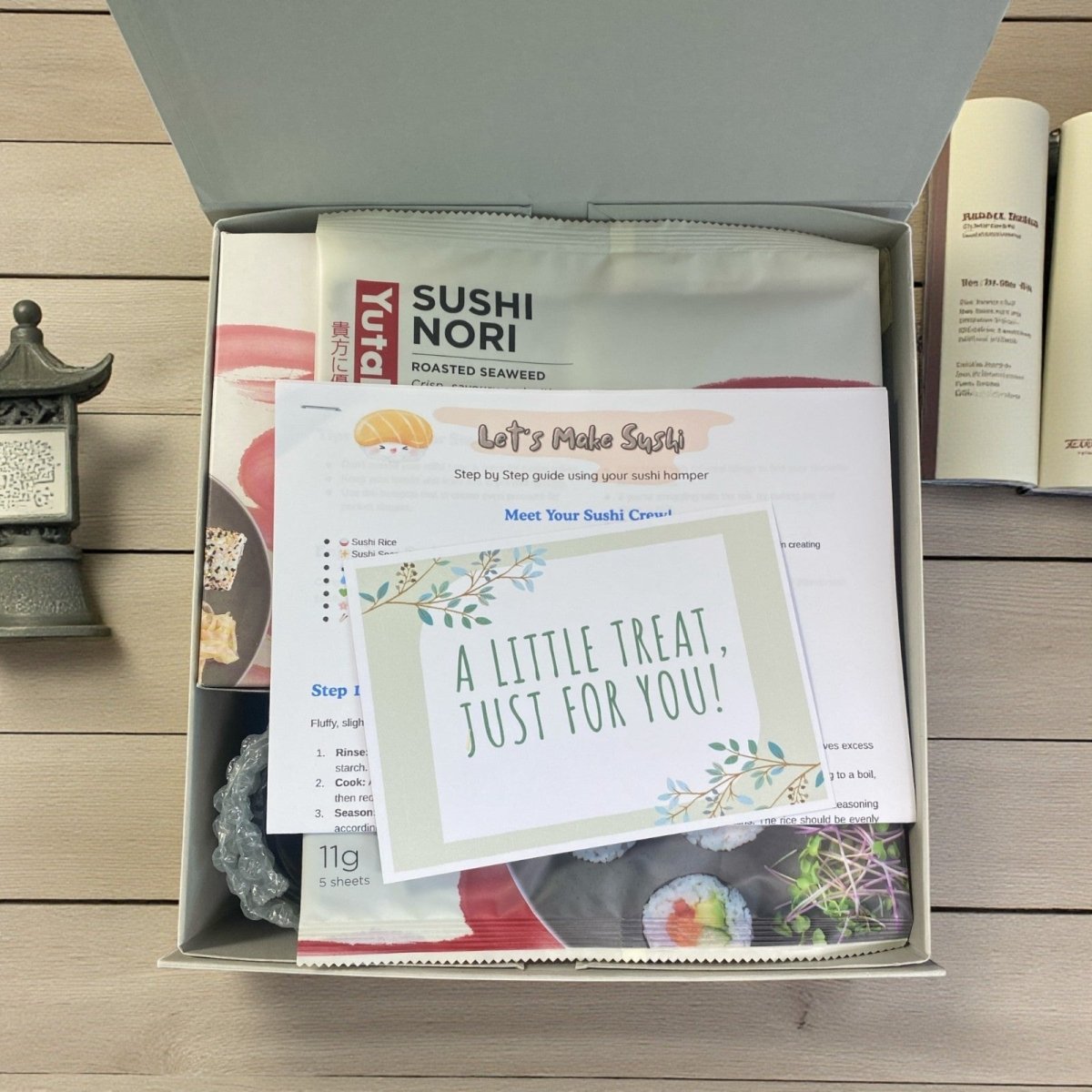 DIY Sushi Making Kit Gift Set Japanese Rice Nori Rolling Mat Complete Meal Box - Xihaha Oriental Food & Gifts