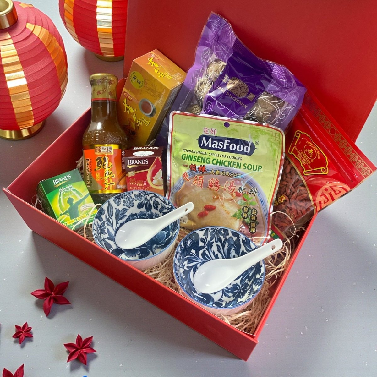 "Heavenly Blessings" Chinese New Year Gift Hamper – A Luxury Wellness & Prosperity Box - Xihaha Oriental Food & Gifts