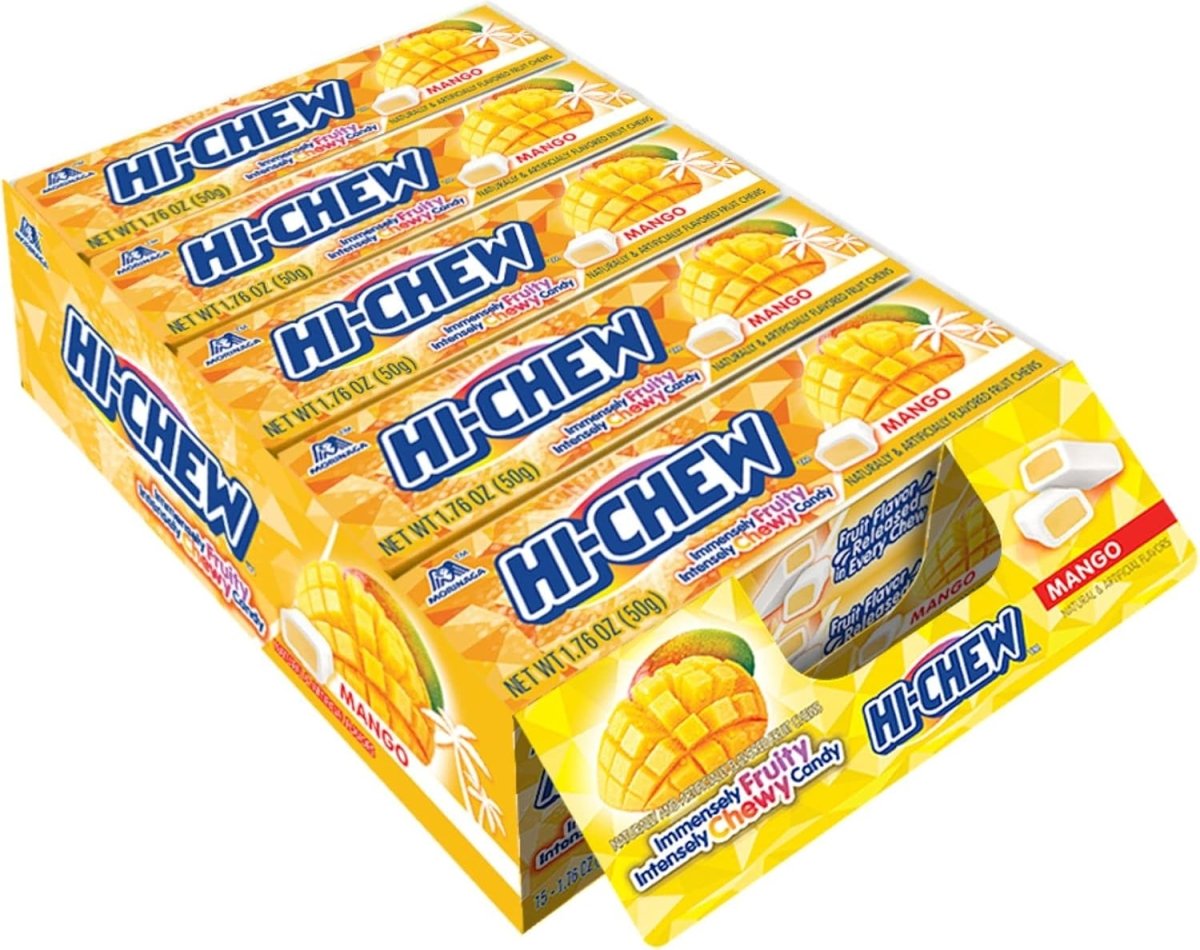 Hi - Chew Fruity Chewy Candy 50g | Apple | Strawberry | Rapsberry | Mango | Watermelon - Xihaha Oriental Food & Gifts