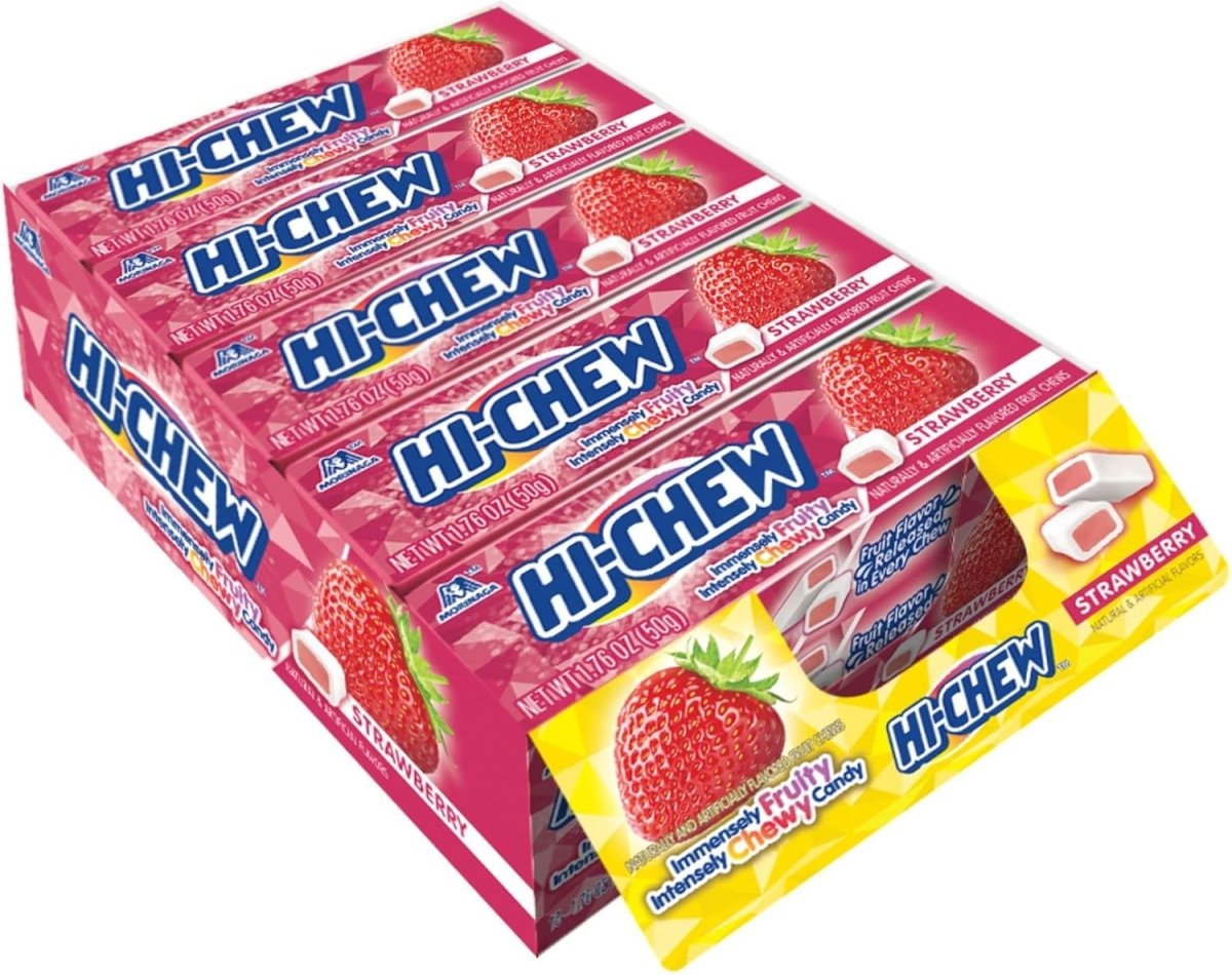 Hi - Chew Fruity Chewy Candy 50g | Apple | Strawberry | Rapsberry | Mango | Watermelon - Xihaha Oriental Food & Gifts