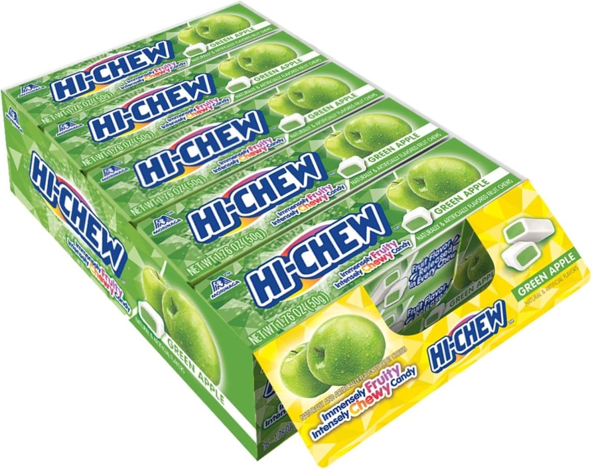 Hi - Chew Fruity Chewy Candy 50g | Apple | Strawberry | Rapsberry | Mango | Watermelon - Xihaha Oriental Food & Gifts