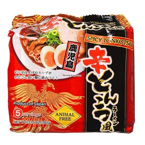 Higashimaru Animal Free Japanese Kagoshima Ramen Noodles (Pack of 5) - Choose Flavour - Xihaha Limited