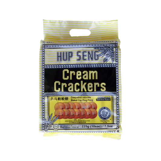 Hup Seng Cap Ping Pong Cream Crackers (10 sachets), halal 225g - Xihaha Limited