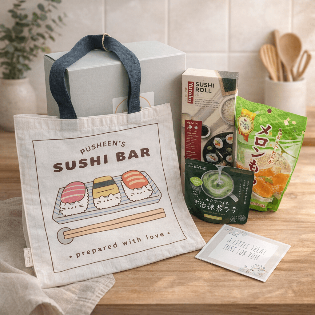 Japanese Sushi Gift Box – DIY Kit, Matcha Latte & Mochi Treats - Xihaha Oriental Food & Gifts