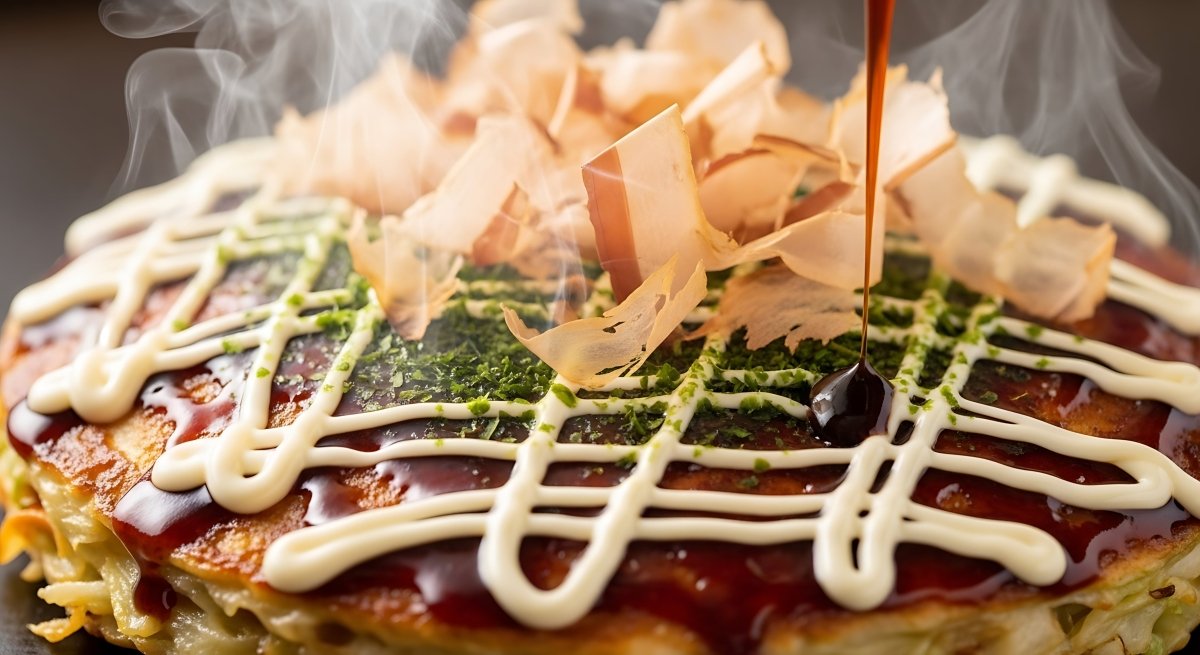 Japanese Takoyaki Okonomiyaki – Sauce, Mayo, Batter Mix, Bonito Flakes, Anori, Ichimi, Shichimi – Osaka Street Food Cooking Kit - Xihaha Oriental Food & Gifts