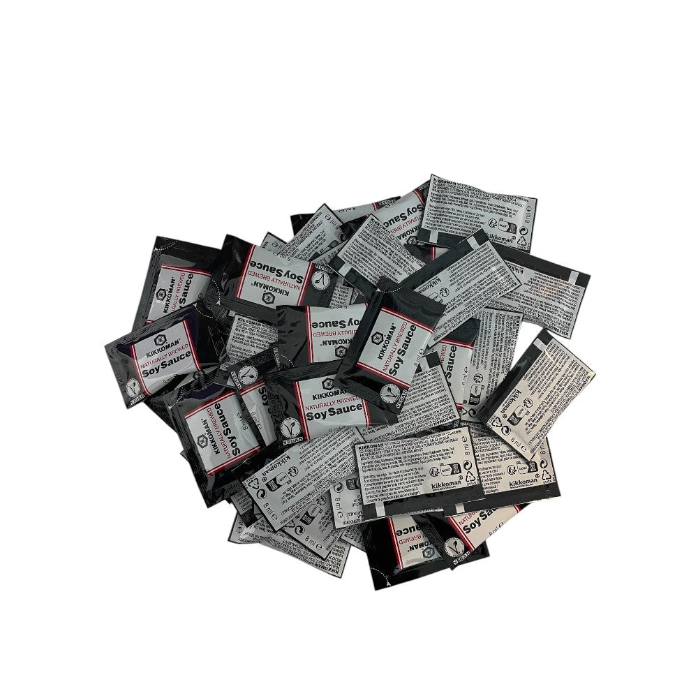 Kikkoman Naturally Brewed Soy Sauce Sachets 8ml | 20 sachets | 50 sachets - Catering camping short stay - Xihaha Oriental Food & Gifts