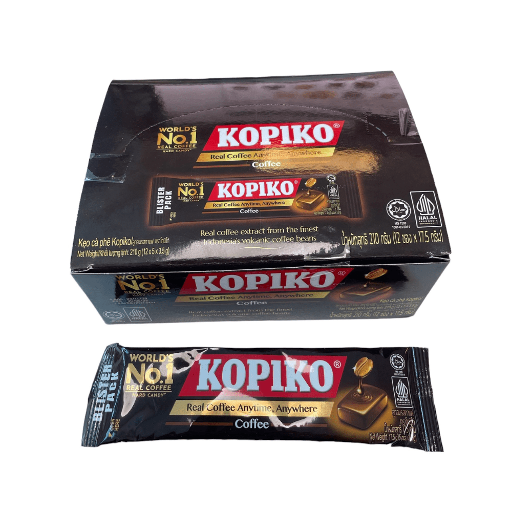 Kopiko Coffee Candy Blister Pack 17.5g (1 pack - 4 candy) - Choose - Xihaha Oriental Food & Gifts