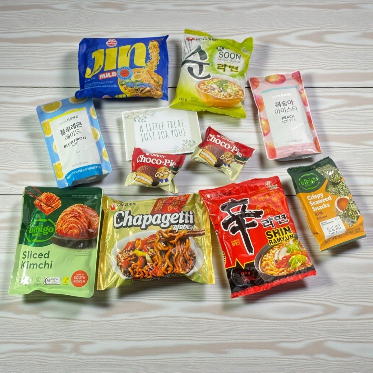 Korean Instant Noodles Snack Box Gift Ready - to - Eat Snack & Treats Hamper - Xihaha Oriental Food & Gifts