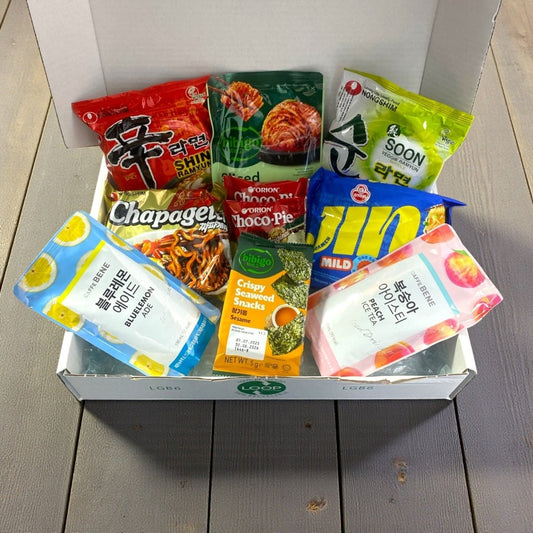 Korean Instant Noodles Snack Box Gift Ready - to - Eat Snack & Treats Hamper - Xihaha Oriental Food & Gifts