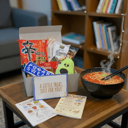 Korean Ramyun Snack Hamper Asian Comfort Food Gift Box, Care Package for Student - Xihaha Limited