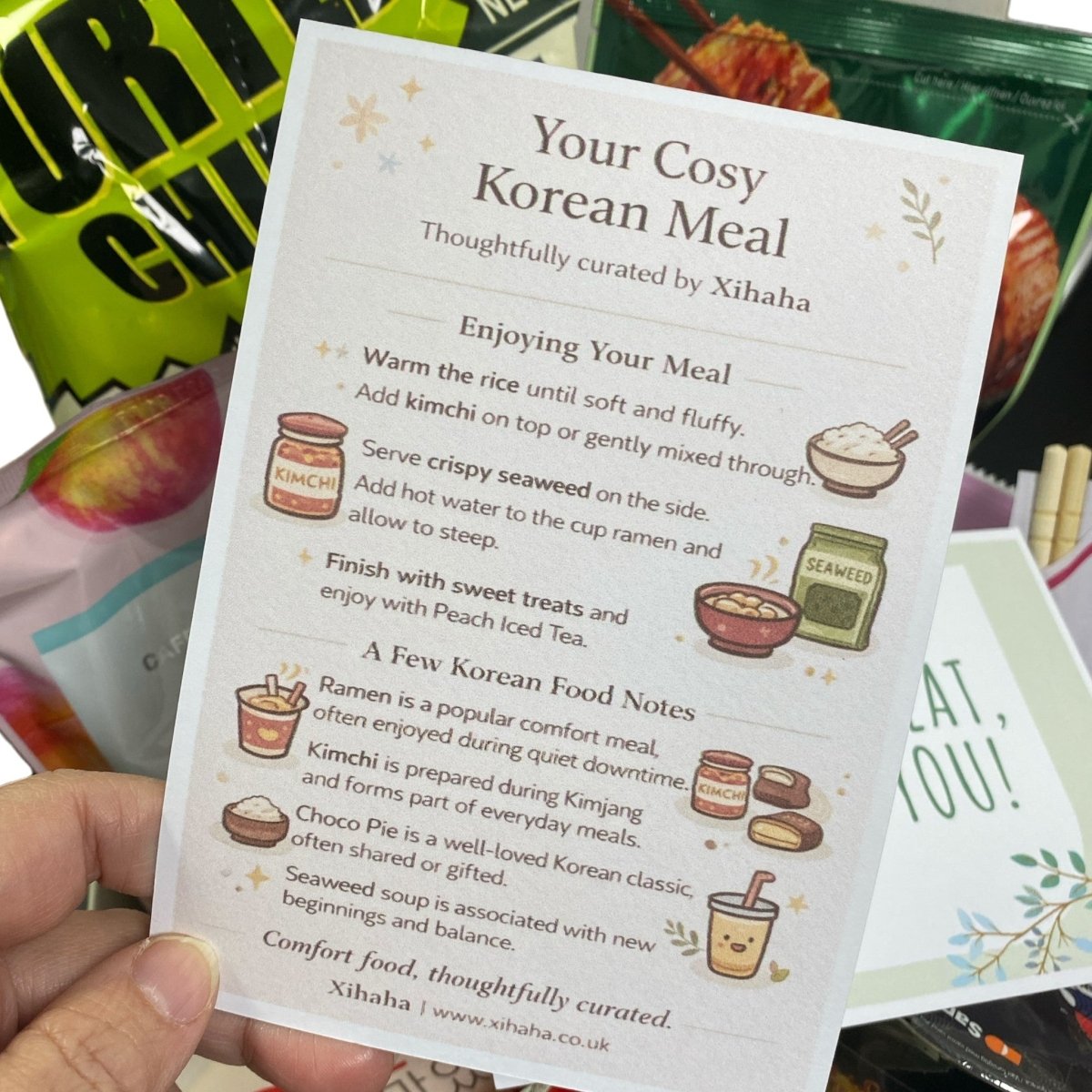 Korean Rice & Snack Gift Box Hamper - Xihaha Oriental Food & Gifts
