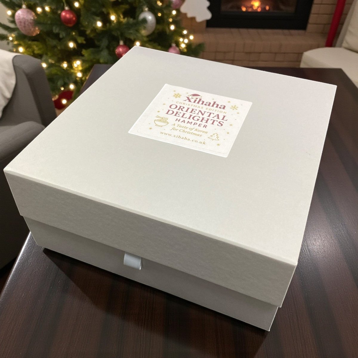 Korean Rice & Snack Gift Box with Optional Plushie (Christmas Edition) - Xihaha Oriental Food & Gifts