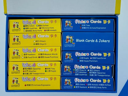 Learn Chinese Gift Set Bilingual Flash Cards Word Cards Game Box Set - Xihaha Limited