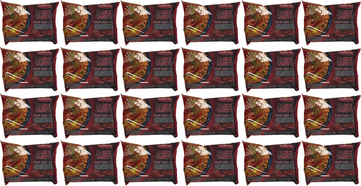 Lucky Me! Pancit Chilli Instant Noodles, halal, 60g, 24 Packs - Xihaha Limited