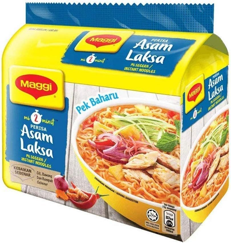Maggi 2 minutes Malaysian Instant Noodles , Assam, Curry, Laksa - choose variety - Xihaha Limited