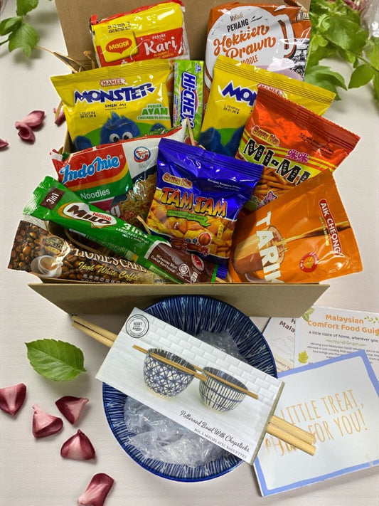 Malaysian Comfort Snack Food Hamper Gift Box Maggi Noodles, Milo, Teh Tarik - Xihaha Limited