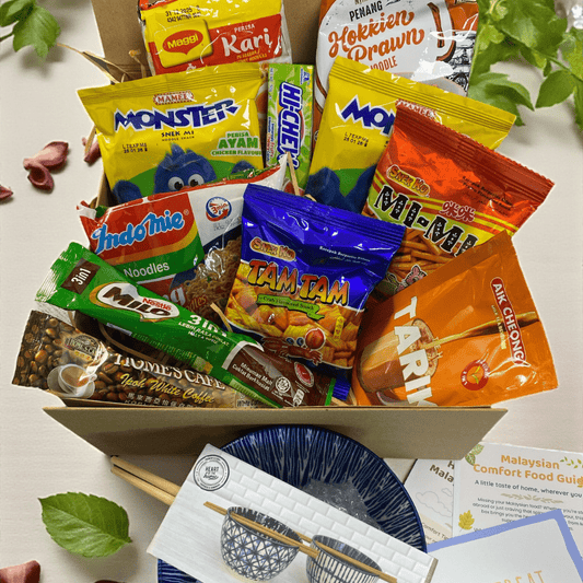 Malaysian Comfort Snack Food Hamper Gift Box Maggi Noodles, Milo, Teh Tarik - Xihaha Oriental Food & Gifts