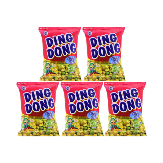 Ding Dong Philippines Filipinos Hot & Spicy Flavour Mixed Nuts Savoury Supper Snacks 95g (Pack of 5)