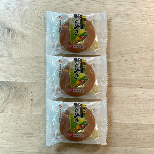 Marukyo Pancake Dorayaki with Red Bean & Chestnut Filling 63g x 3 (Pack of 3) – Sweet Azuki Bean Cake Snack – Traditional Japanese Dessert - Xihaha Oriental Food & Gifts