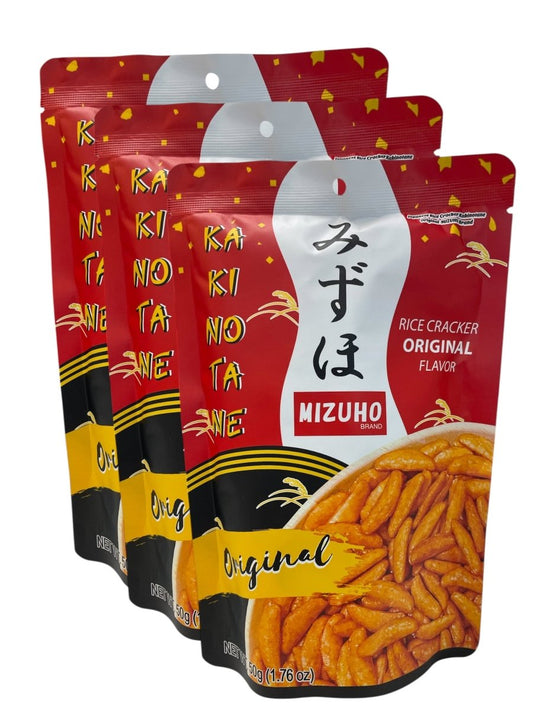 MIZUHO Rice Crackers 50g | Original Kakinotane | Norimaki California Roll Flavour - Xihaha Oriental Food & Gifts