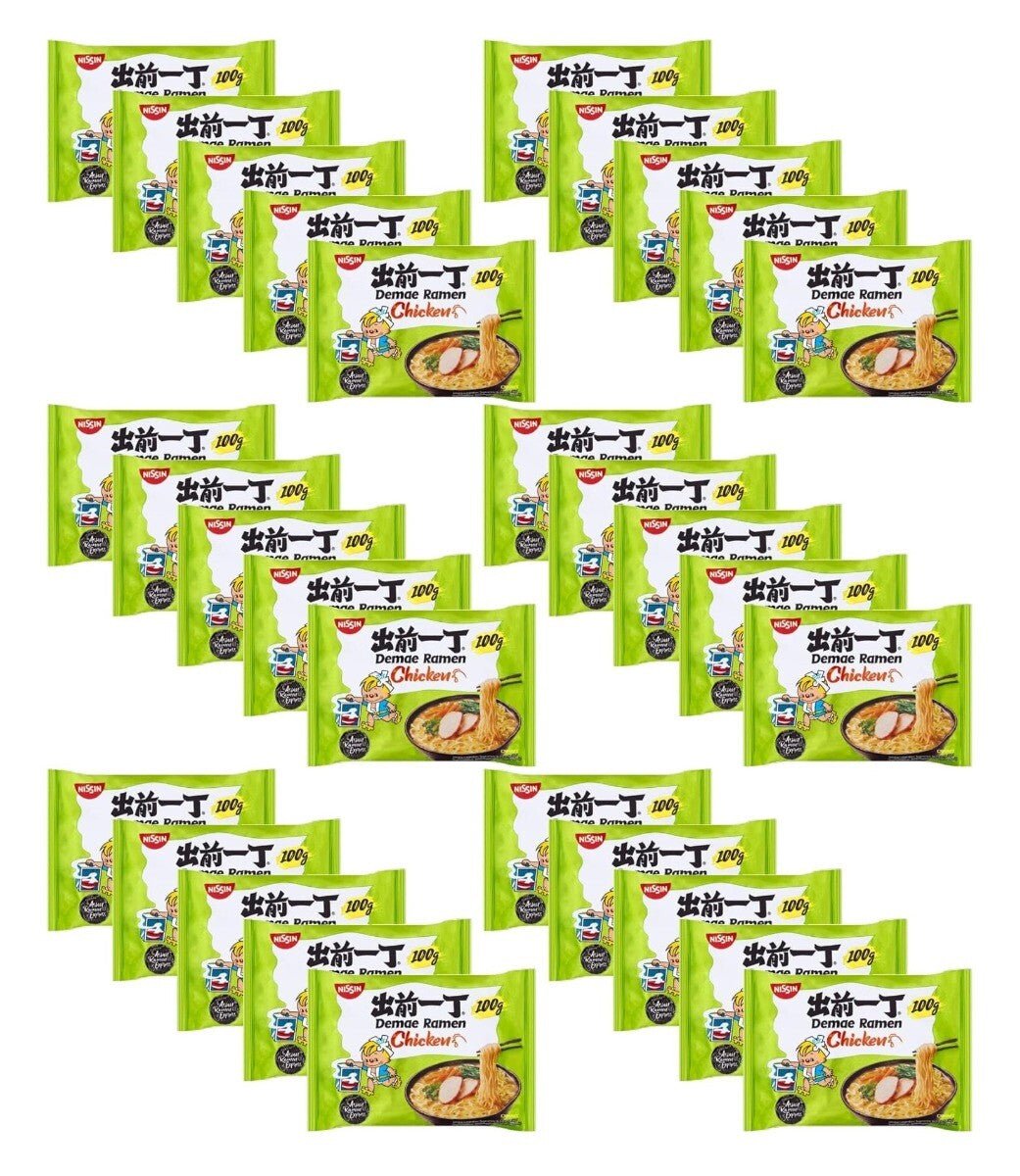 NISSIN Chicken Flavour Ramen Instant Noodles 100g (Pack of 30) - Xihaha Limited