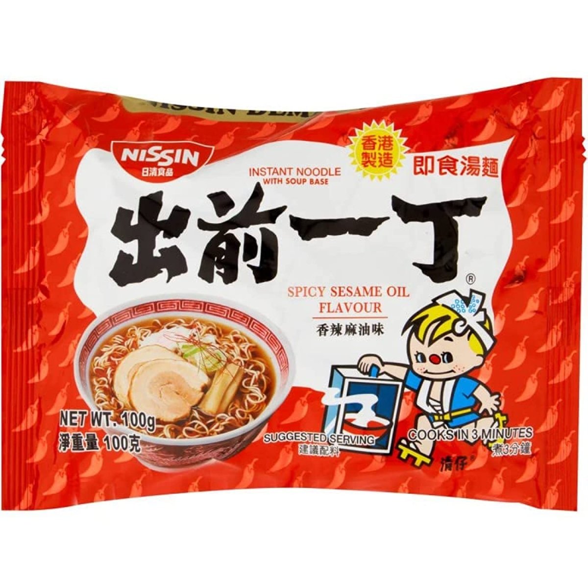 Nissin Damae Ramen Noodles Spicy Sesame Oil Flavour (Pack of 30) - Xihaha Oriental Food & Gifts