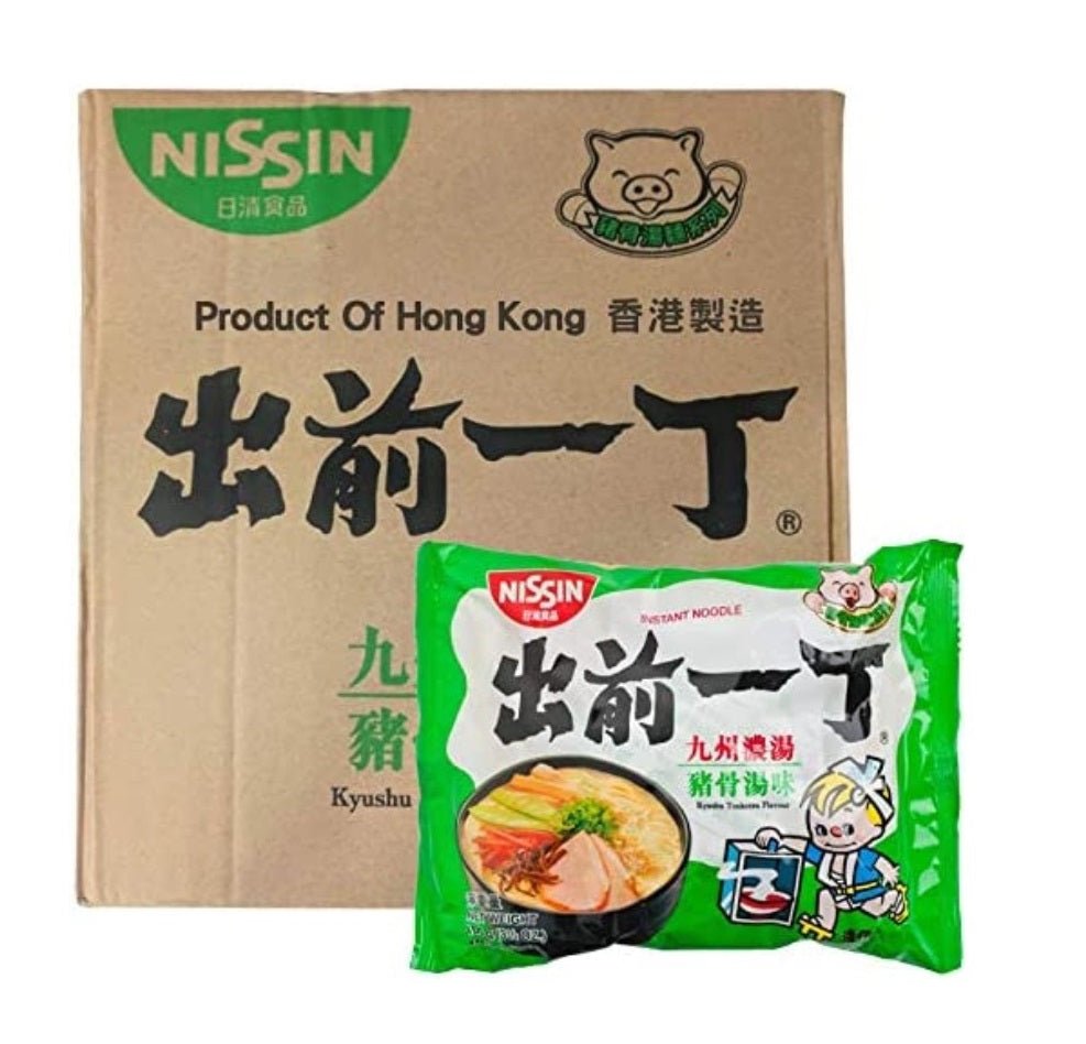 Nissin Demae Ramen Kyushu Tonkotsu Flavour Instant Noodle 100g (Pack of 30) - Xihaha Oriental Food & Gifts