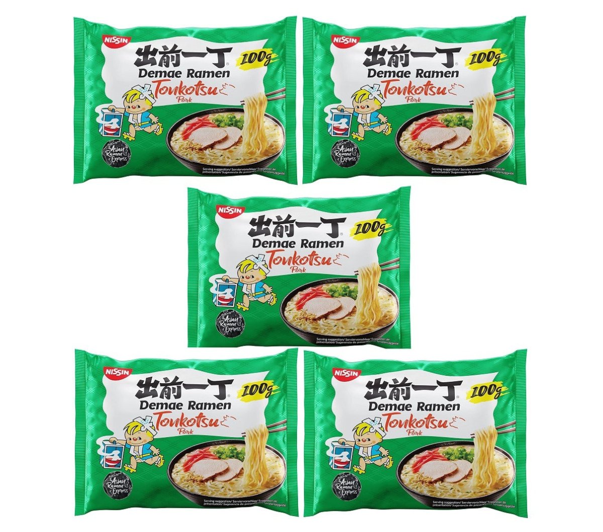 Nissin Instant Noodle Tonkotsu Flavour 100g (Pack of 10) - Xihaha Limited