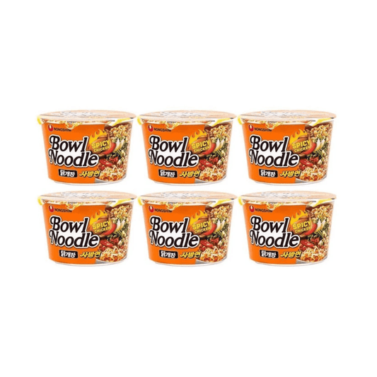 Nongshim Korean Spicy Chicken Bowl Instant Noodle Soup 100g | 3 packs | 6 packs | 12 packs - Xihaha Oriental Food & Gifts