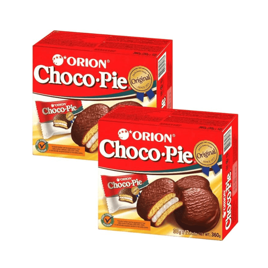 Orion Korean Choco Pie Marshmallow Chocolate Snack (30g x 12Packs) 360g - Xihaha Oriental Food & Gifts