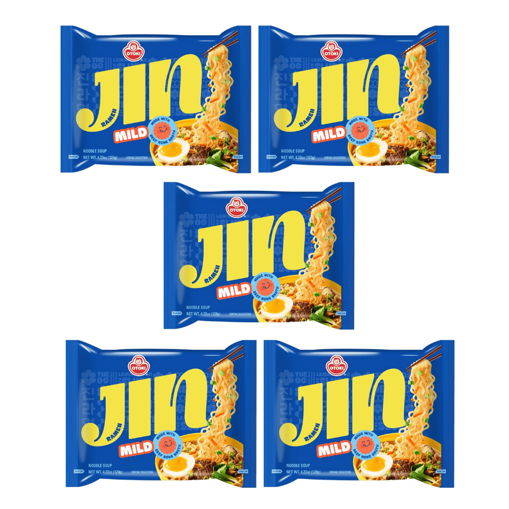Ottogi Jin Ramen Noodle (Mild) 120g (Pack of 5) - Xihaha Limited