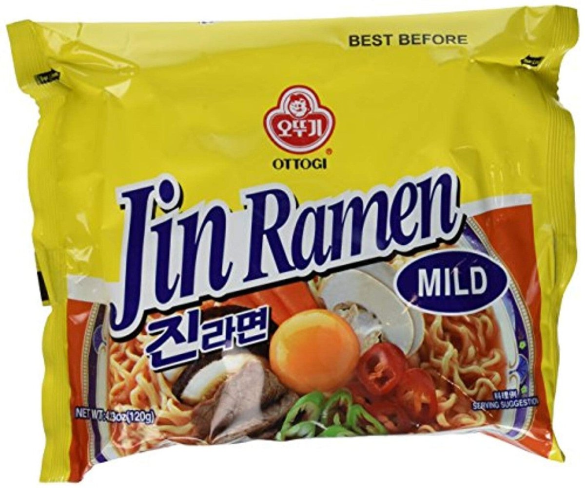 Ottogi Jin Ramen Noodle (Mild) 120g (Pack of 5) - Xihaha Limited