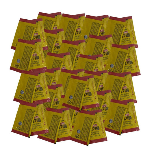 Ottogi Korean Roasted Sesame Oil Sachets 4.5ml 20 sachets | 50 sachets - Catering camping short stay - Xihaha Oriental Food & Gifts