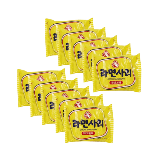 Ottogi Ramen Sari 110g - Plain Ramen Noodles (10 Packs) - Xihaha Oriental Food & Gifts