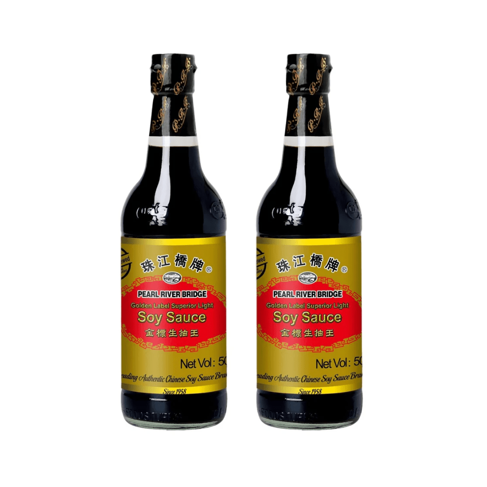 Pearl River Bridge Golden Label Soy Sauce 500ml x 2 packs - Xihaha Limited