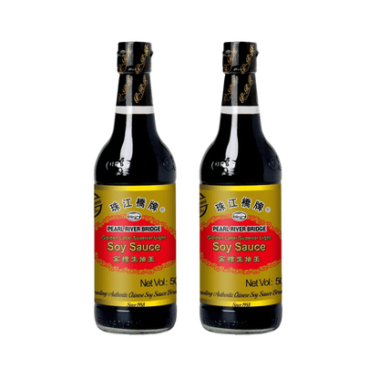 Pearl River Bridge Golden Label Soy Sauce 500ml x 2 packs - Xihaha Limited