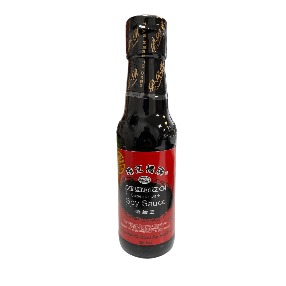 Pearl River Bridge Superior Dark Soy Sauce 150ml – Naturally Brewed Chinese Dark Soy Sauce (Pack of 12) - Xihaha Oriental Food & Gifts