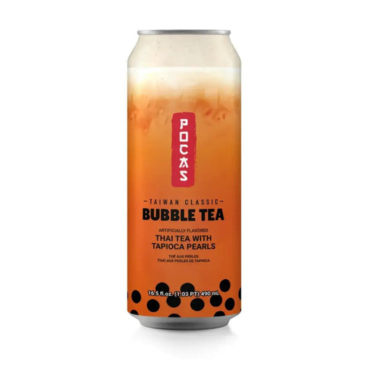 POCAS Bubble Tea Classic with Tapioca Pearls Can Drink 490ml - Xihaha Oriental Food & Gifts
