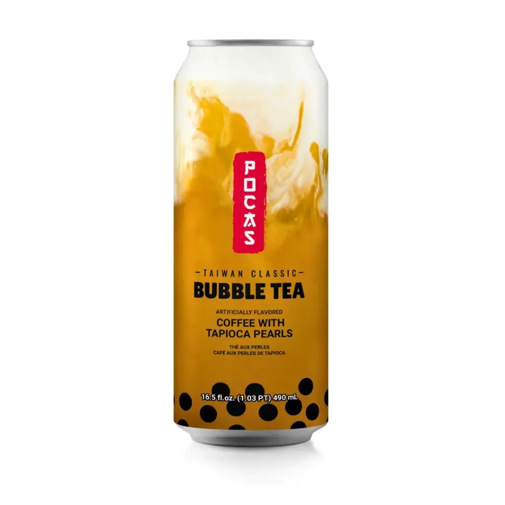 POCAS Bubble Tea Coffee with Tapioca Pearls Can Drink 490ml - Xihaha Oriental Food & Gifts