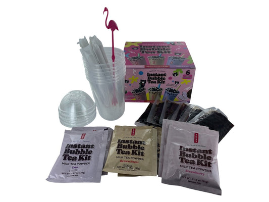 Pocas Bubble Tea Kit, Variety 6 - Pack Party Set - Xihaha Oriental Food & Gifts