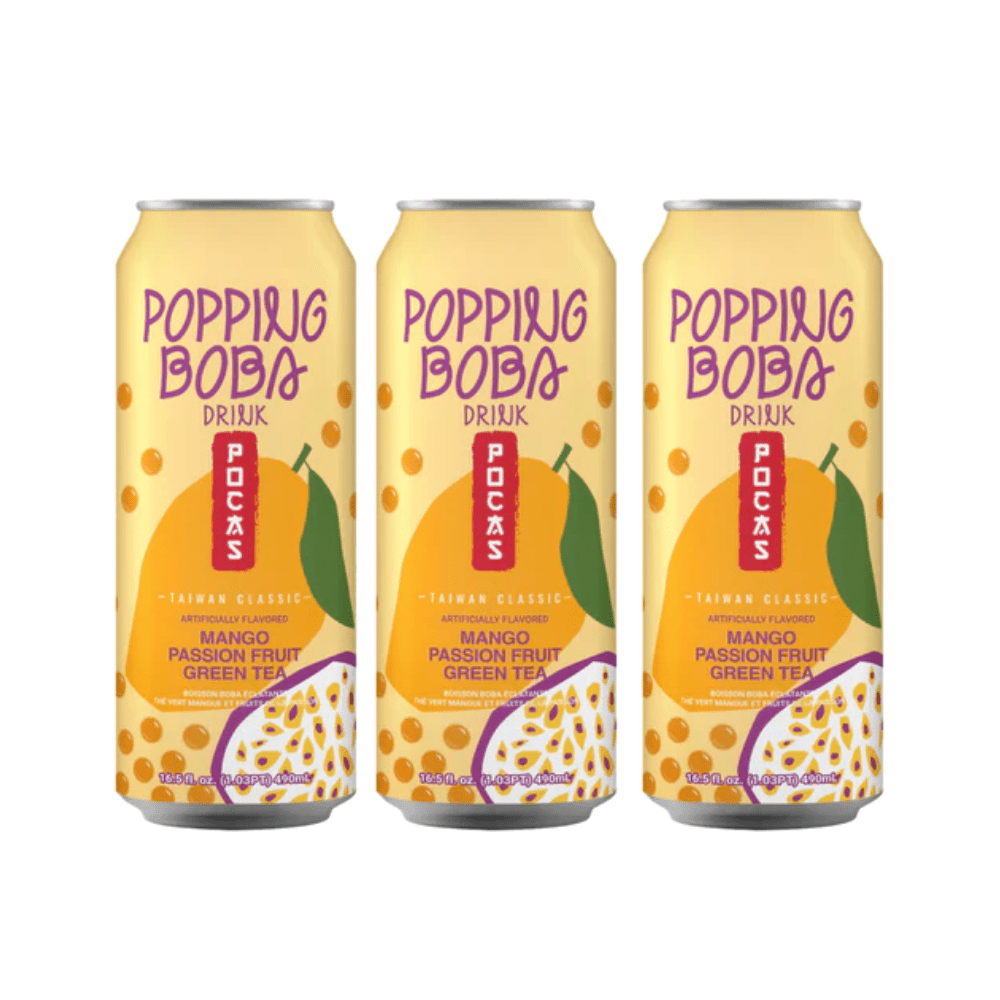 Pocas Taiwanese Fruit Tea with Bobo Drink - Choose Flavour - Xihaha Oriental Food & Gifts