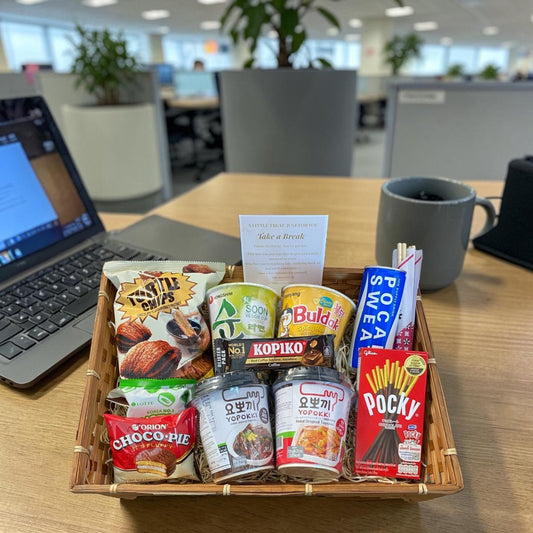 Recharge Break Box™ Asian Snack Hamper | Study & Work Care Package Gift | Instant Noodles, Korean Snacks, Office OT Survival Box - Xihaha Oriental Food & Gifts