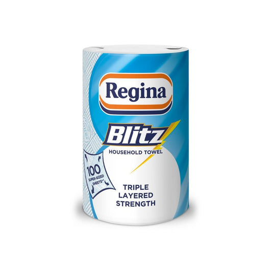 Regina Blitz Bigger Roll Household Towel – 100 Super-Sized 3-Ply Sheets - Choose - Xihaha Oriental Food & Gifts