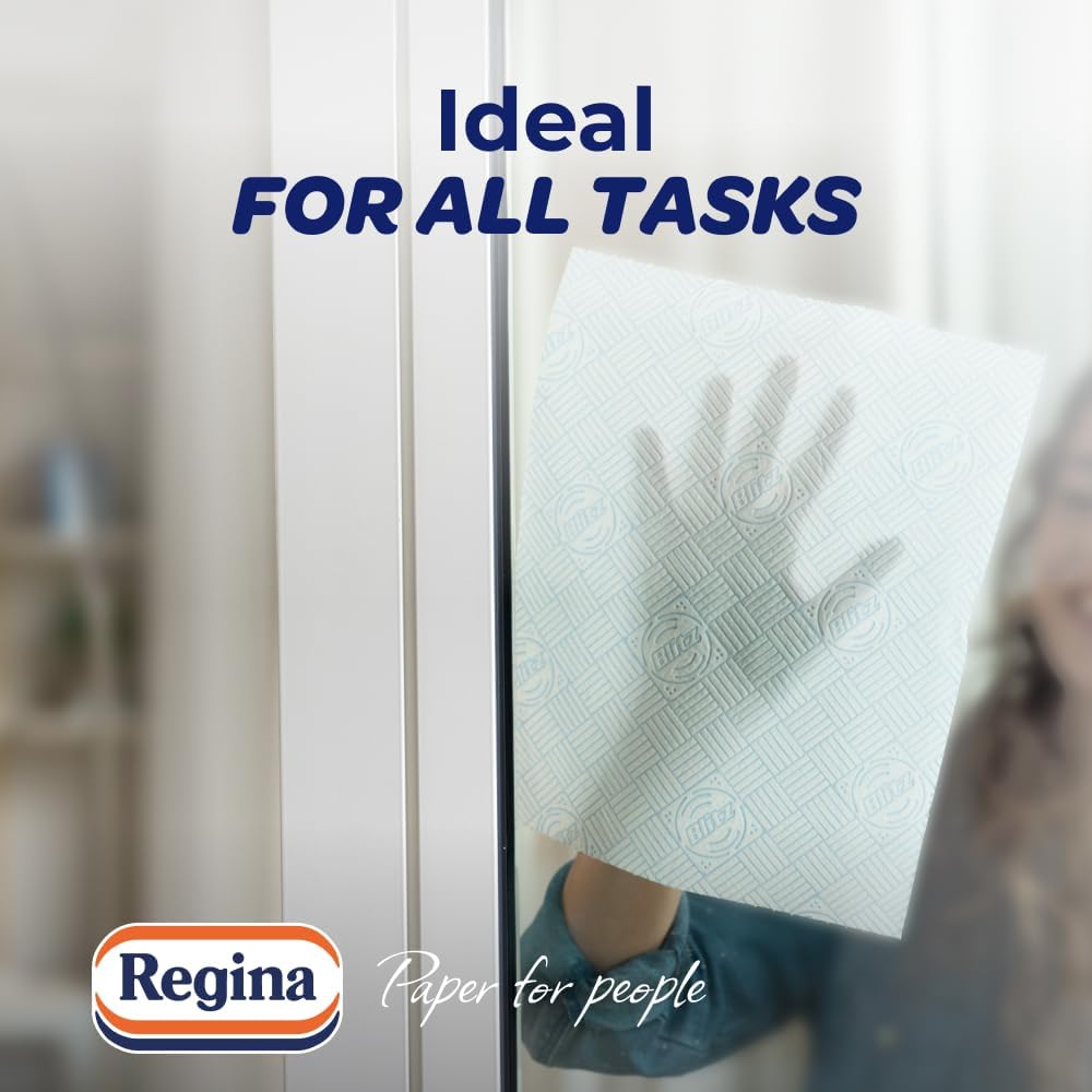 Regina Blitz Family Pack Kitchen Roll | Triple Layer Household Towel | Pure Cellulose Paper | FSC Certified | Available in 210, 420 & 840 Sheet Packs - Xihaha Oriental Food & Gifts