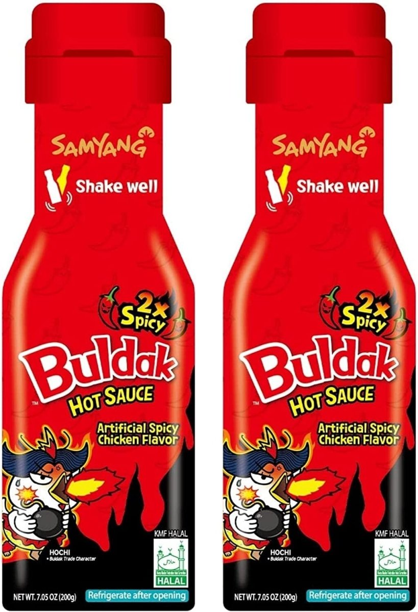Samyang Buldak Hot Chicken Flavour Sauce, Halal, 200g - Choose (Hot Chicken Sauce, 2x Spicy Sauce, Carbonara Sauce)